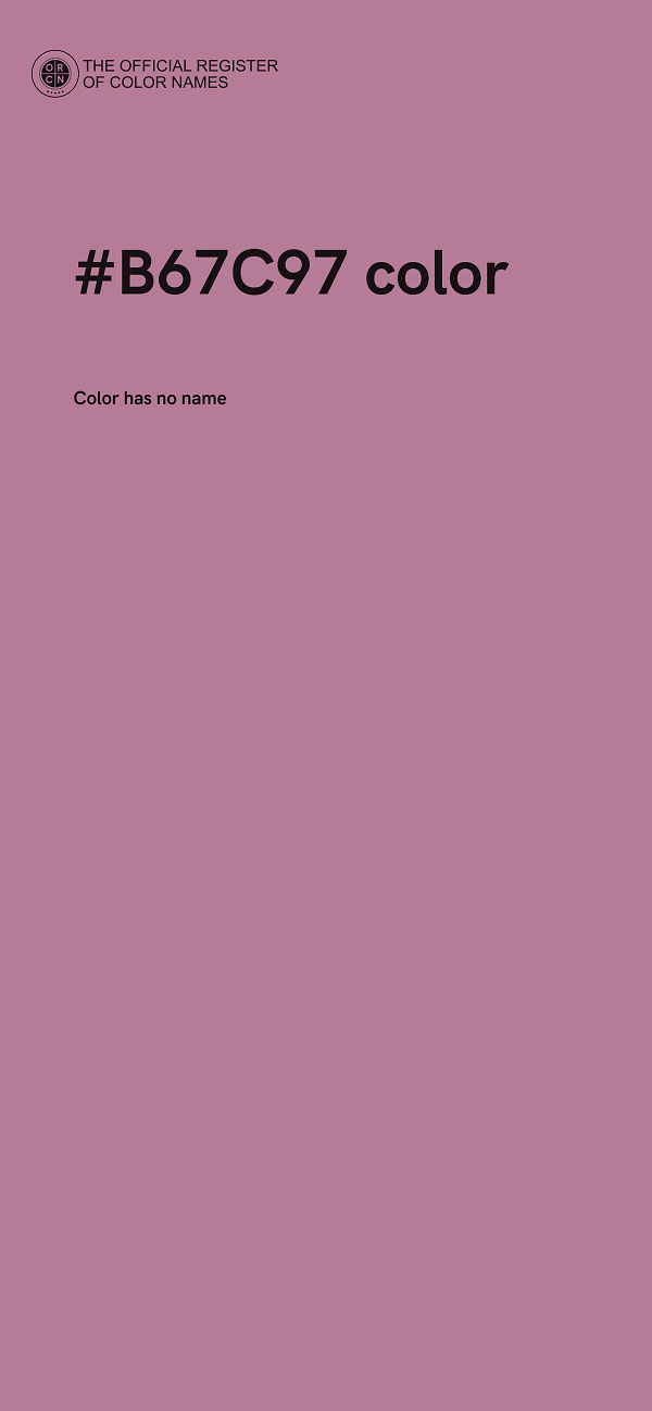 #B67C97 color image