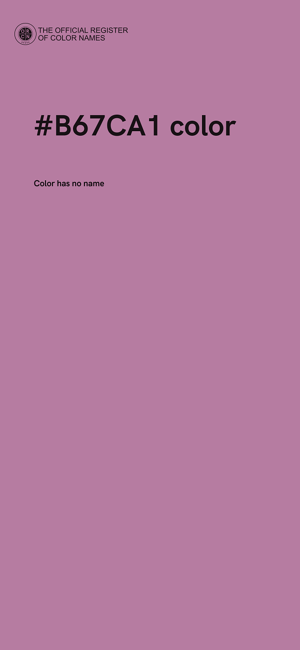 #B67CA1 color image