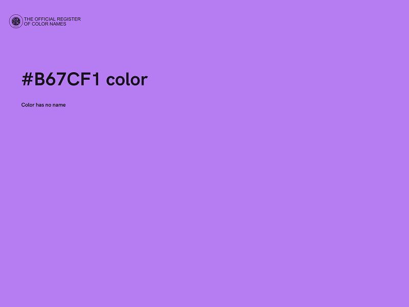 #B67CF1 color image