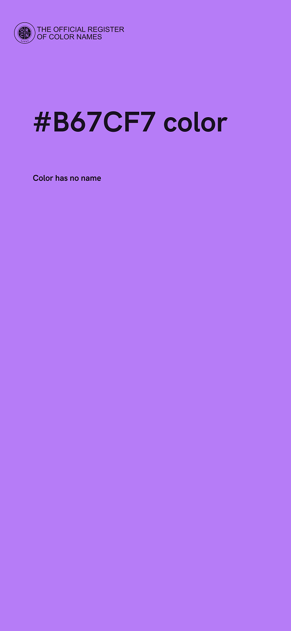 #B67CF7 color image
