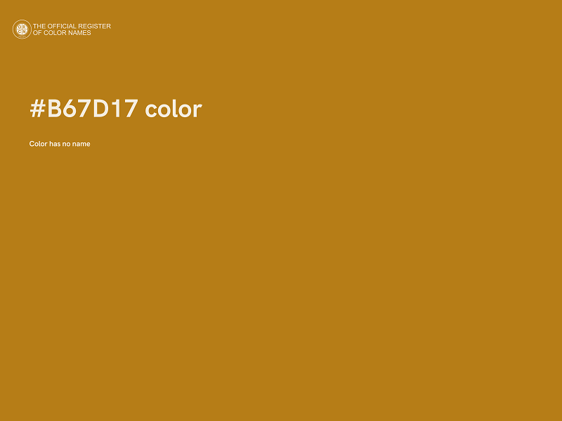 #B67D17 color image