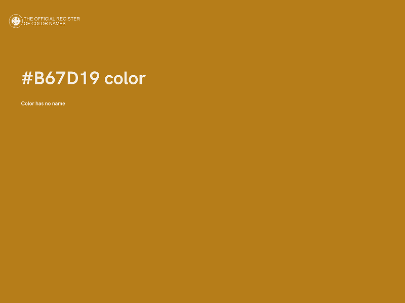 #B67D19 color image