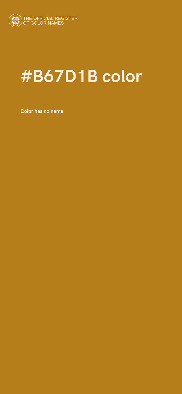 #B67D1B color image
