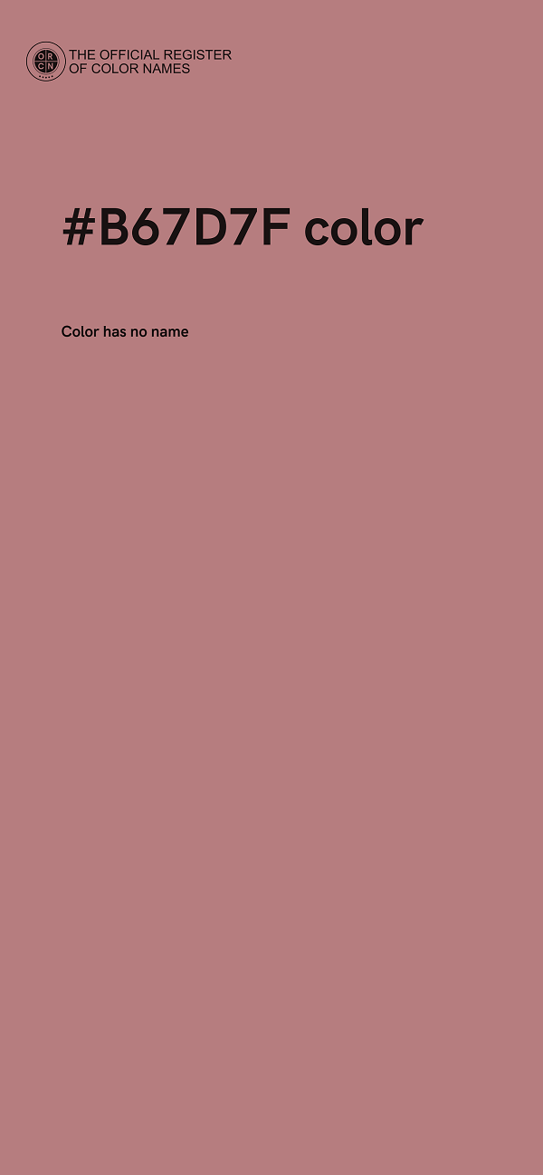 #B67D7F color image