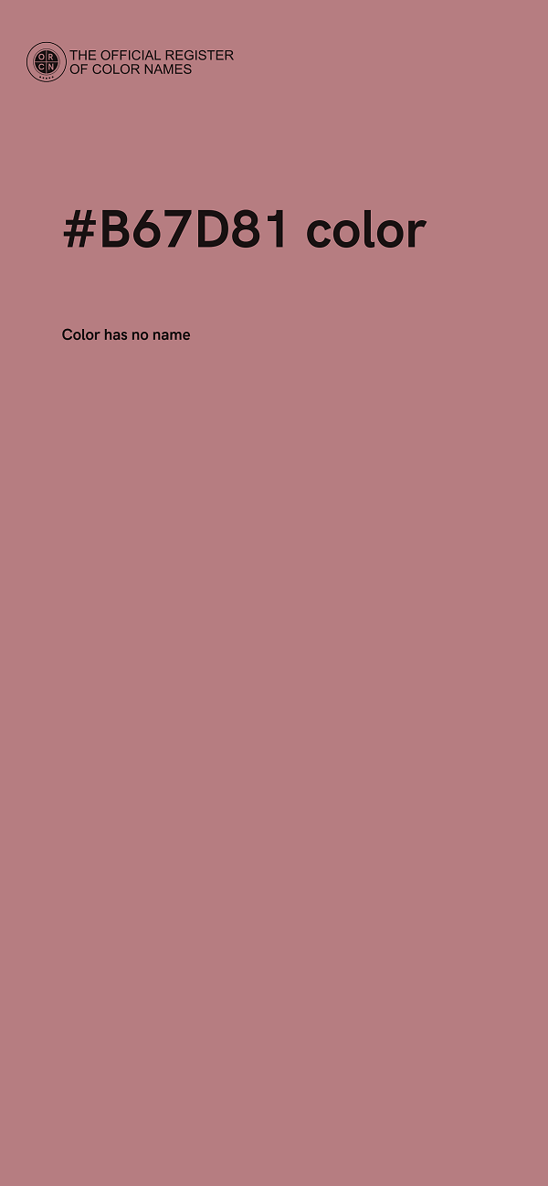 #B67D81 color image