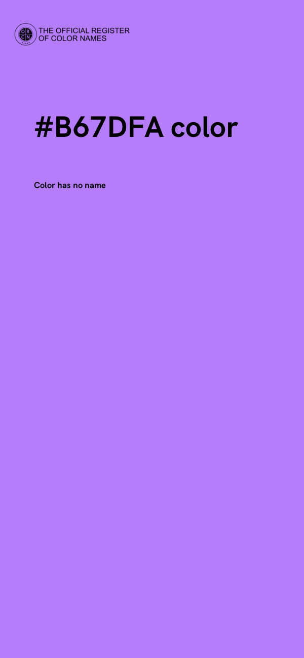 #B67DFA color image