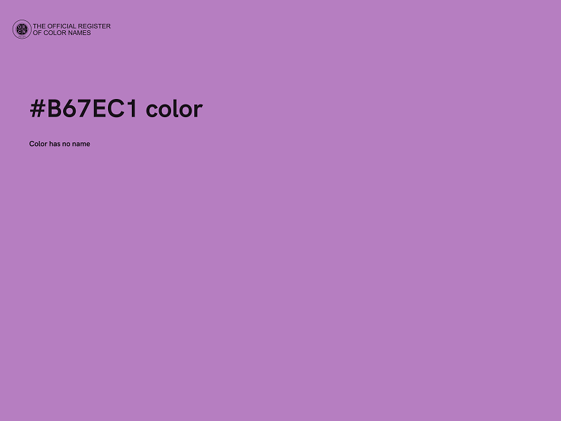 #B67EC1 color image