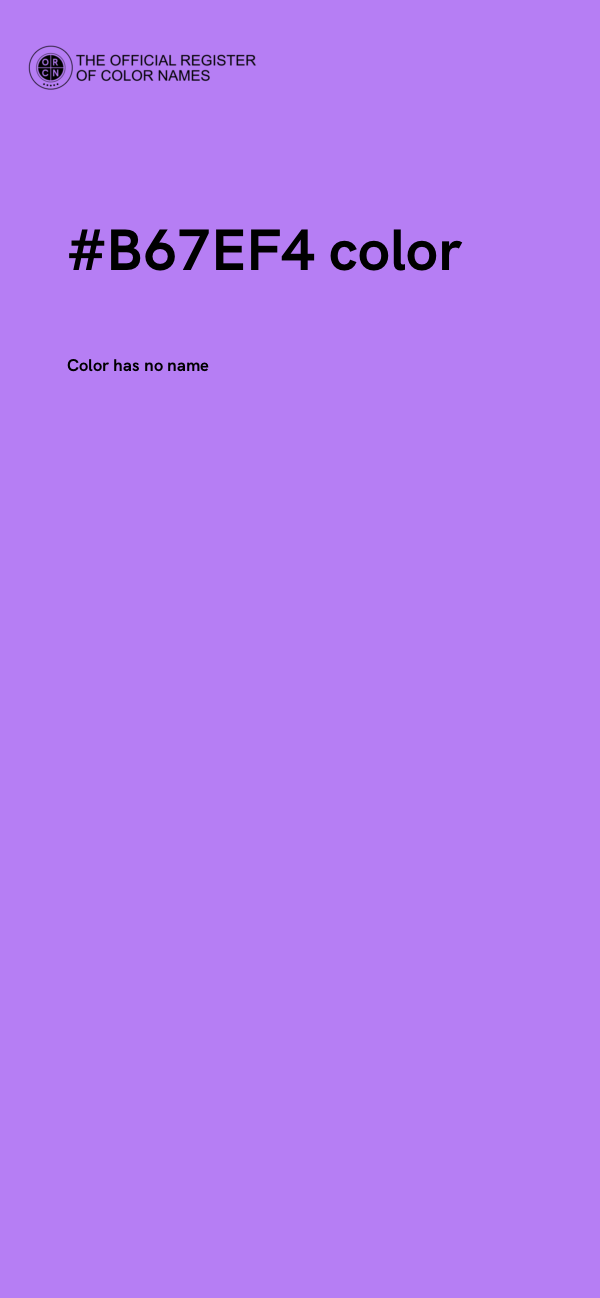#B67EF4 color image