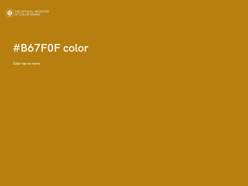 #B67F0F color image