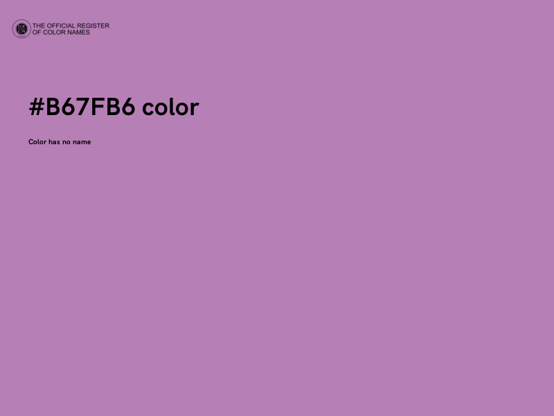 #B67FB6 color image