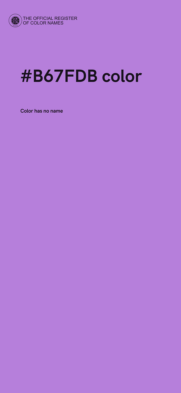 #B67FDB color image