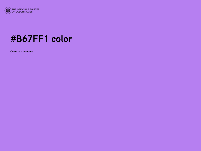 #B67FF1 color image