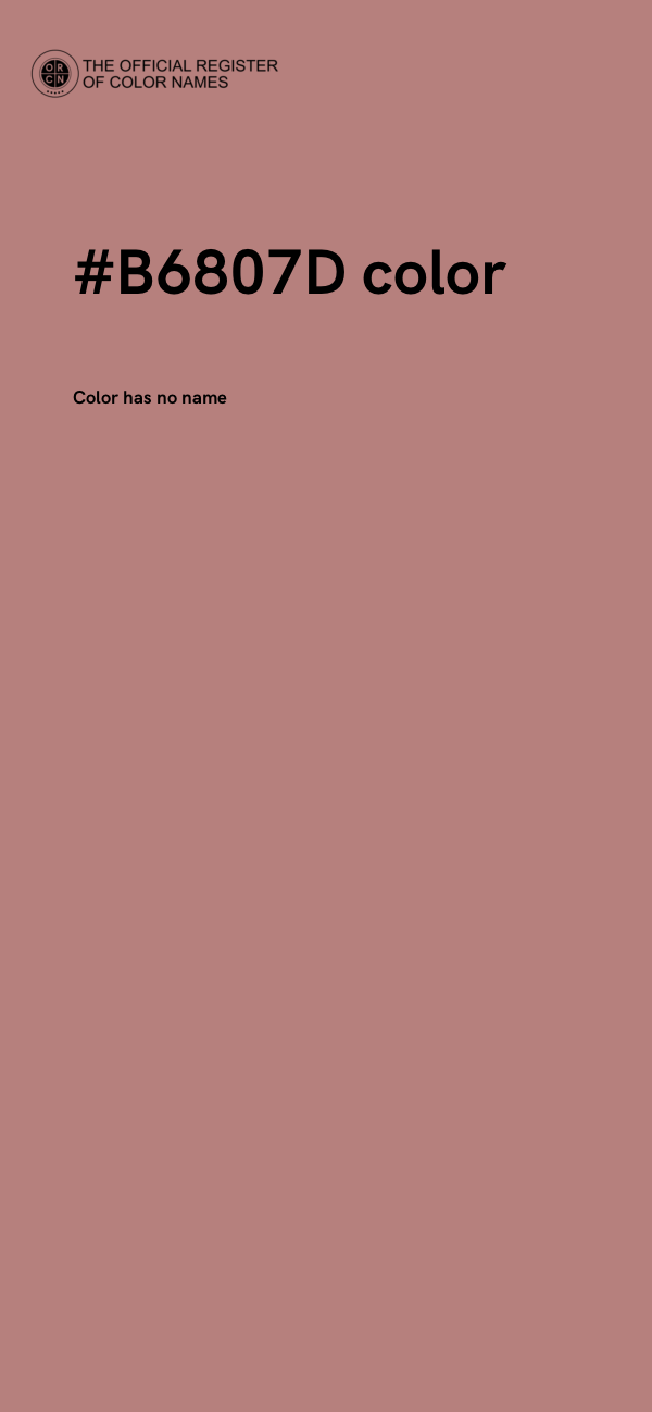 #B6807D color image