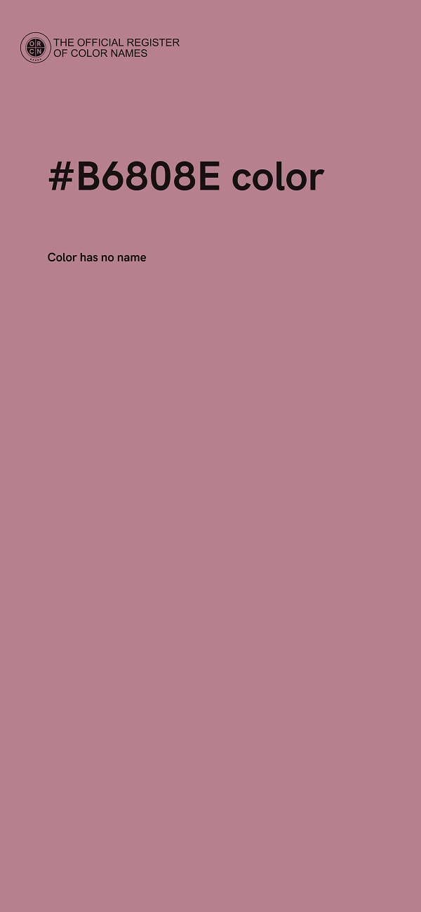 #B6808E color image