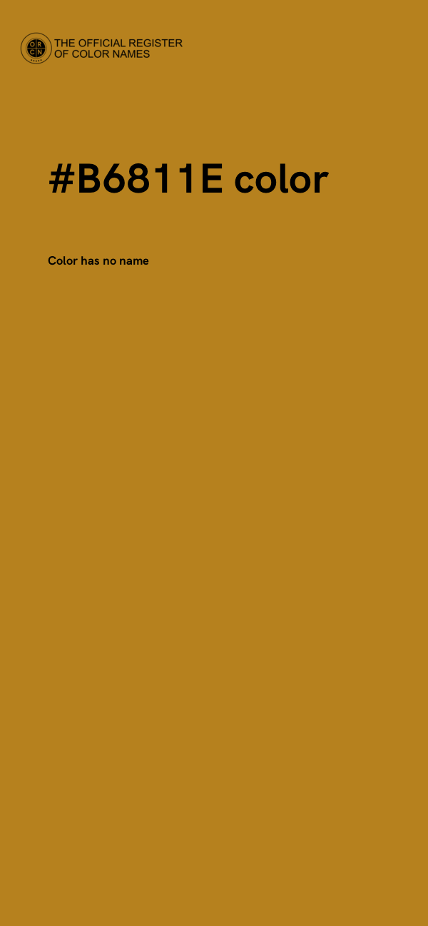 #B6811E color image
