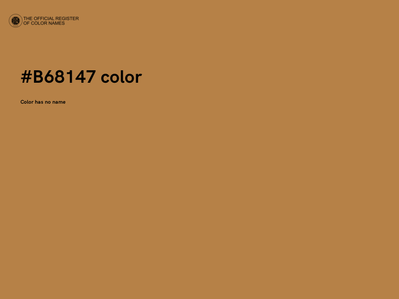#B68147 color image