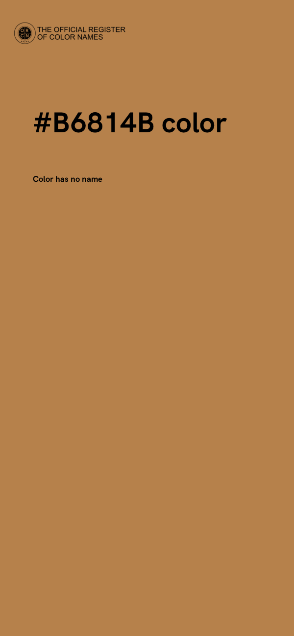 #B6814B color image
