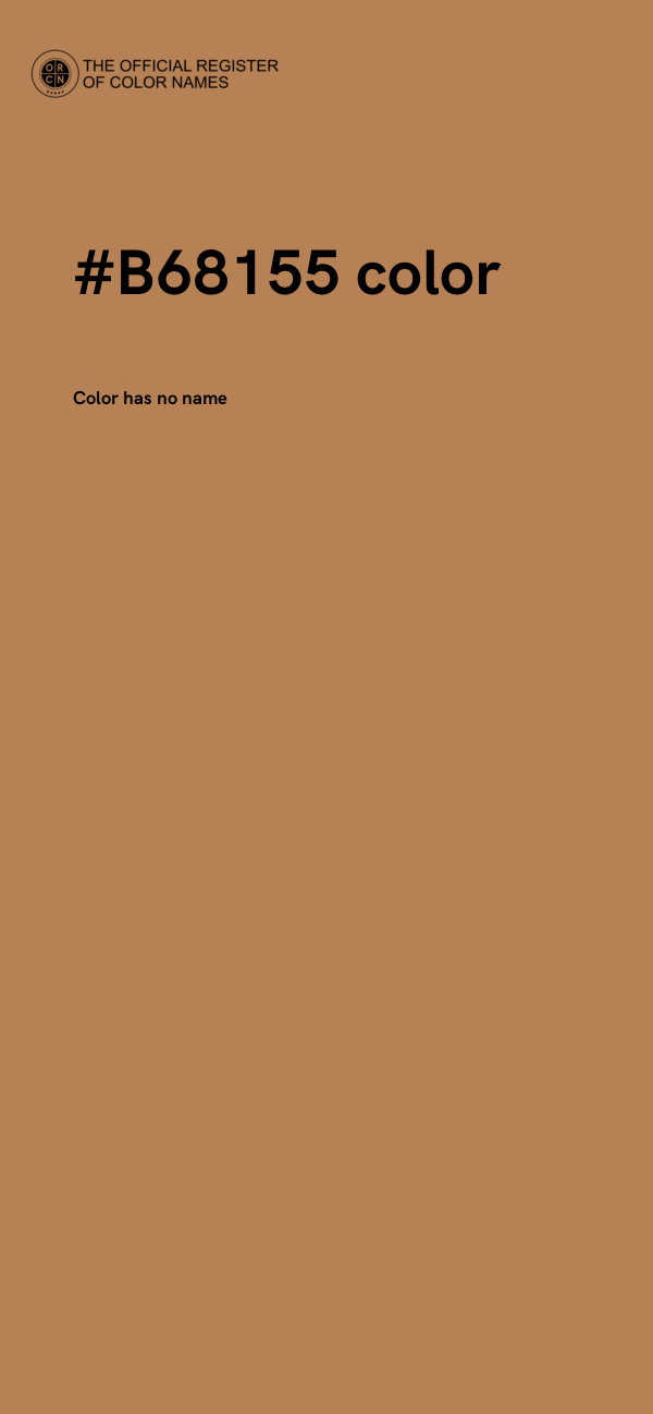 #B68155 color image