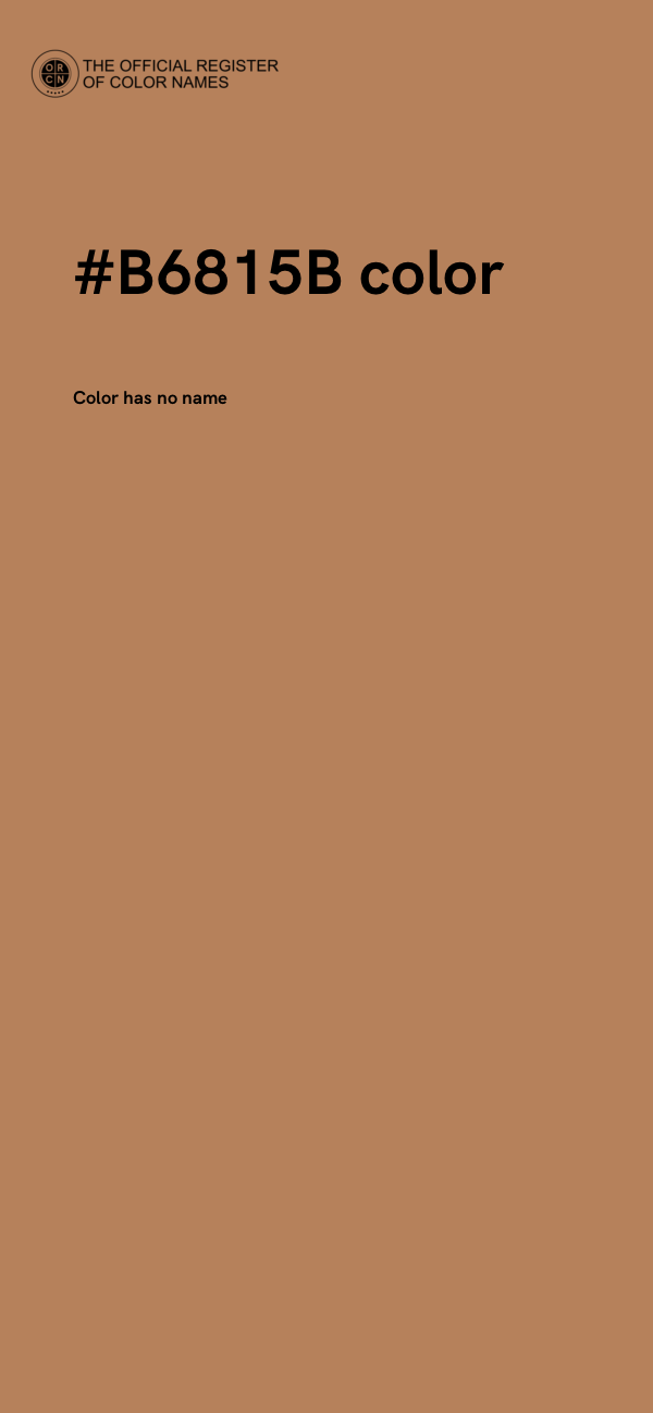 #B6815B color image
