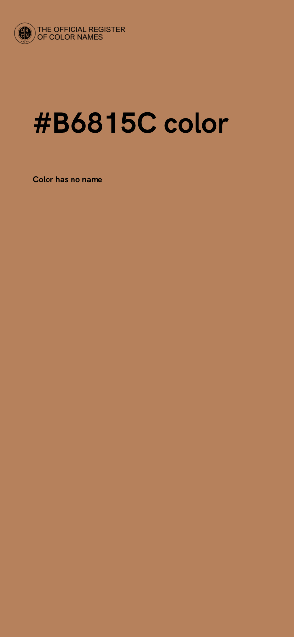 #B6815C color image