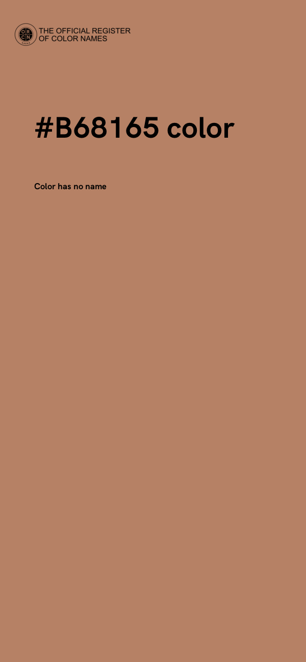 #B68165 color image