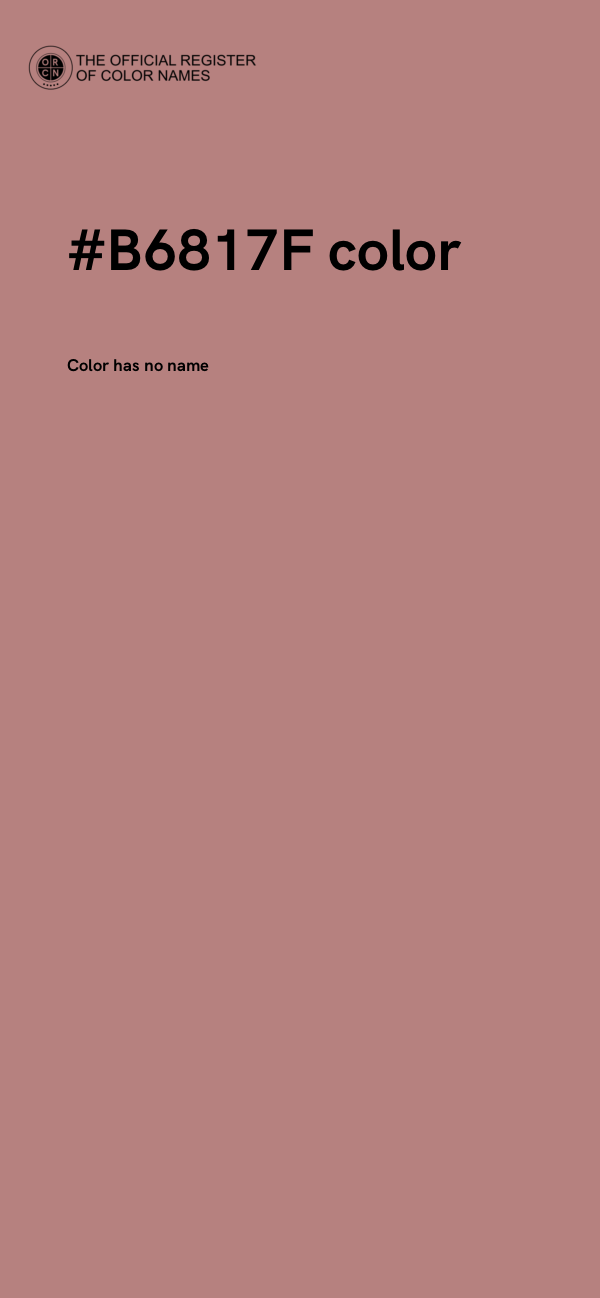 #B6817F color image