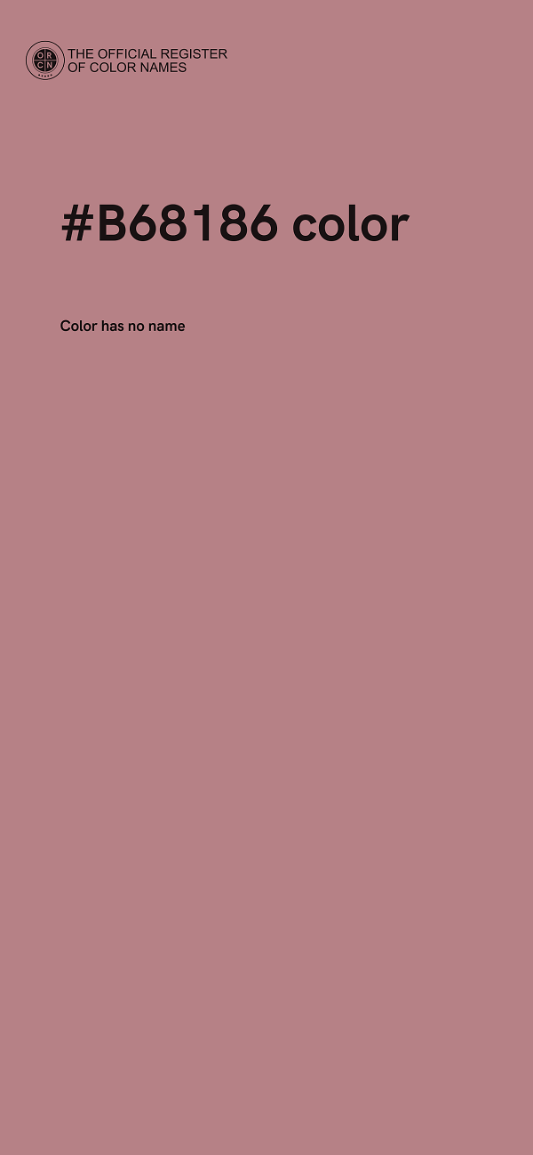 #B68186 color image
