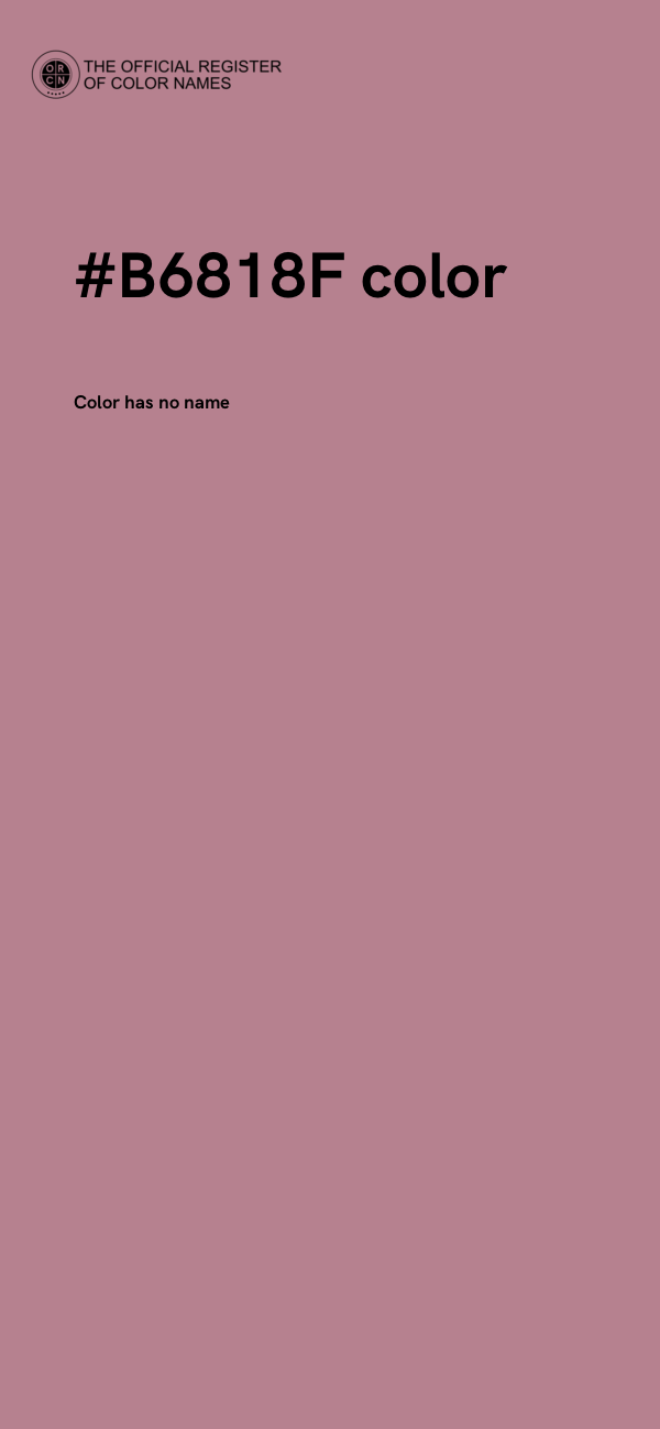 #B6818F color image