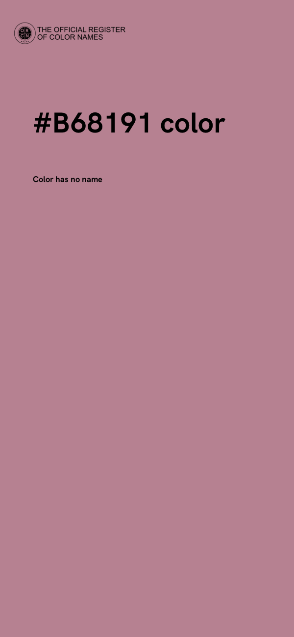 #B68191 color image