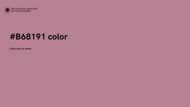 #B68191 color image
