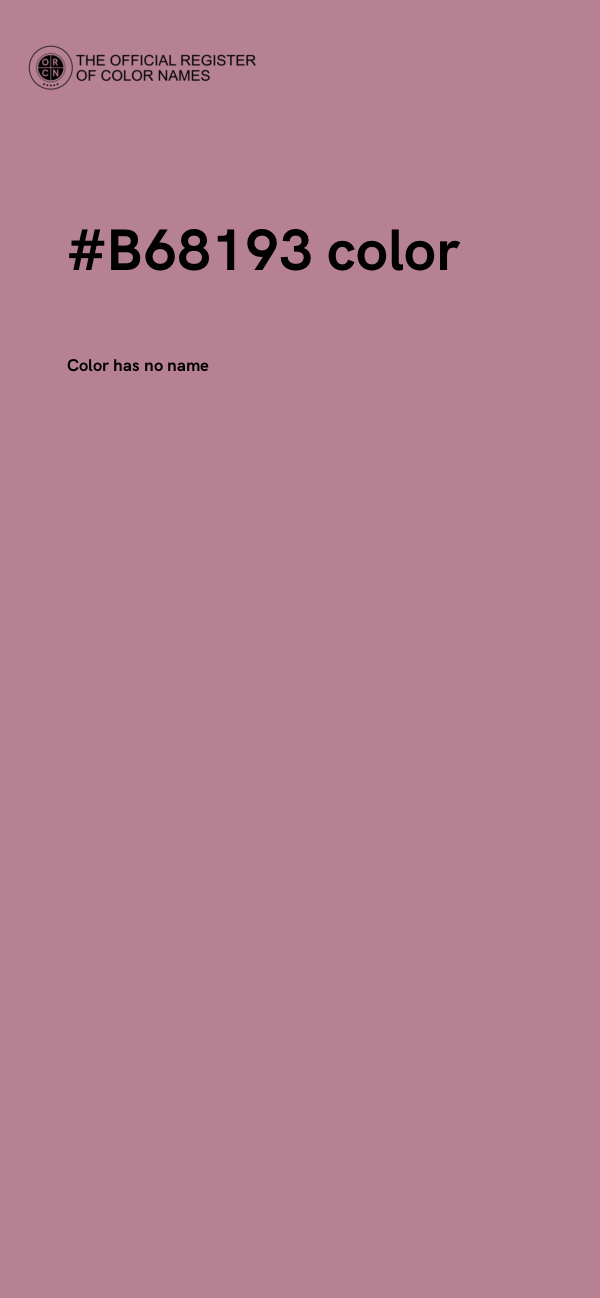 #B68193 color image