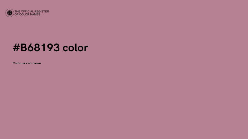 #B68193 color image