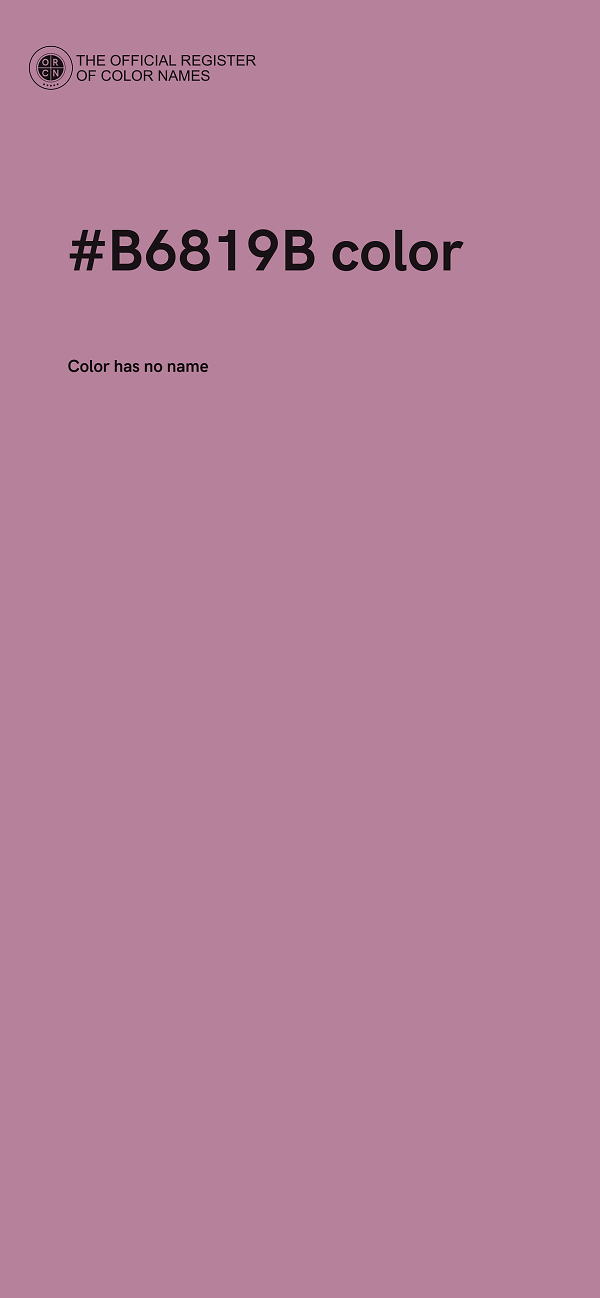 #B6819B color image