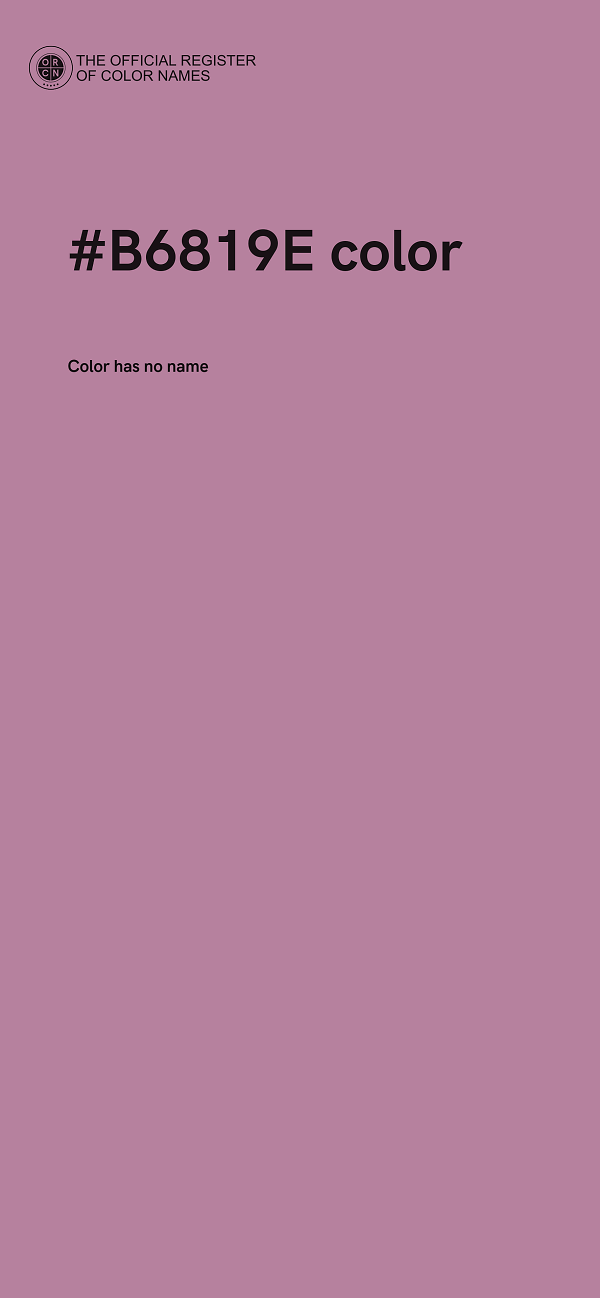 #B6819E color image