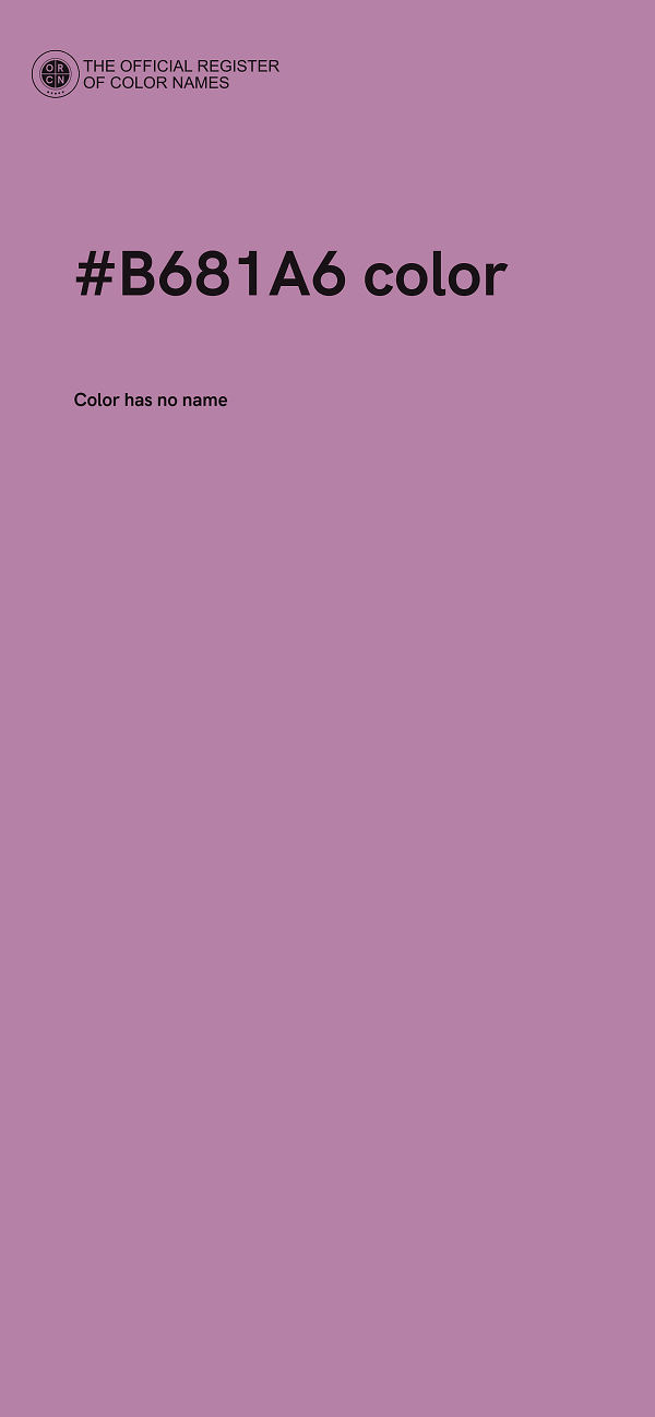 #B681A6 color image