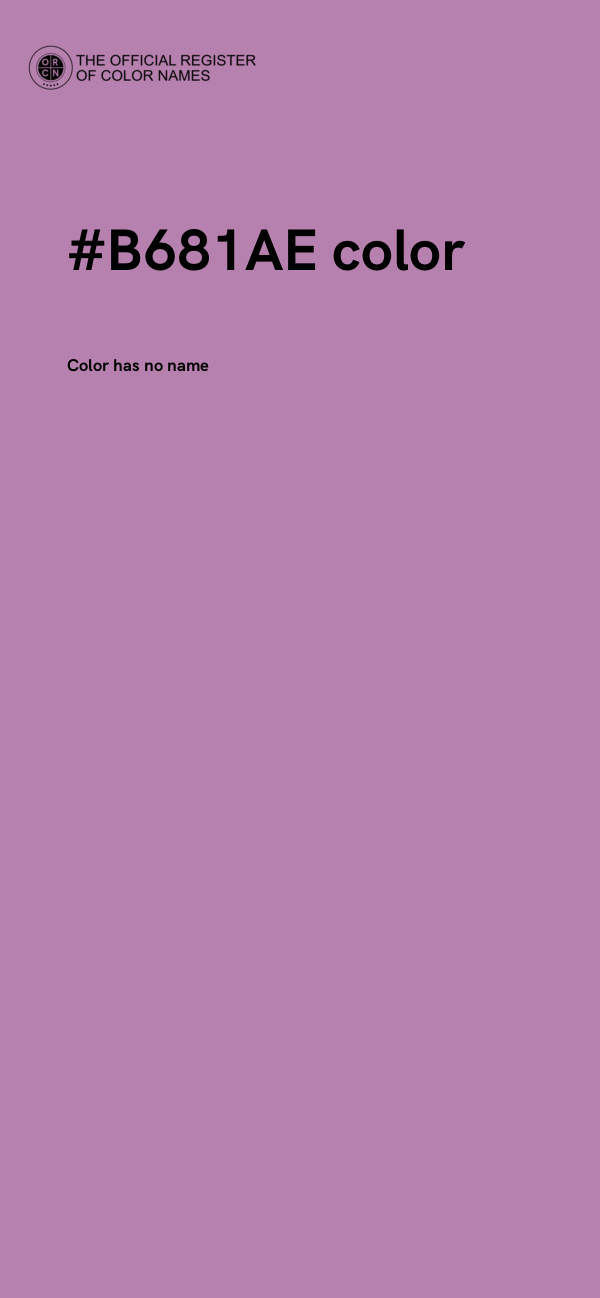 #B681AE color image