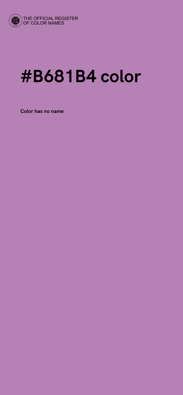 #B681B4 color image