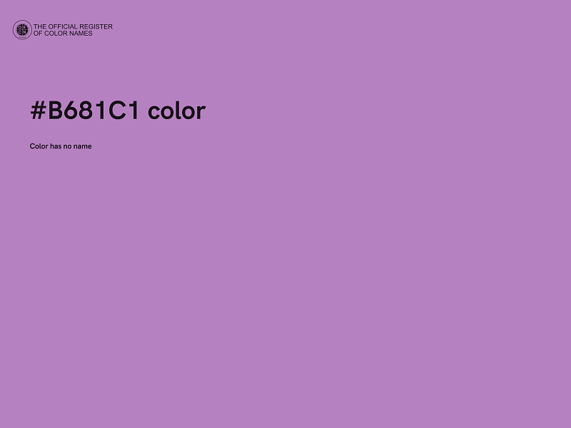 #B681C1 color image