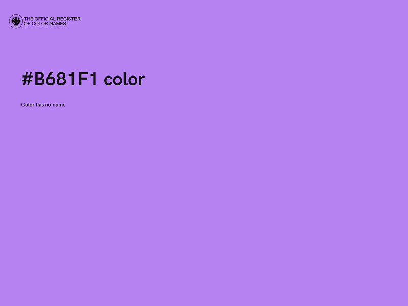 #B681F1 color image