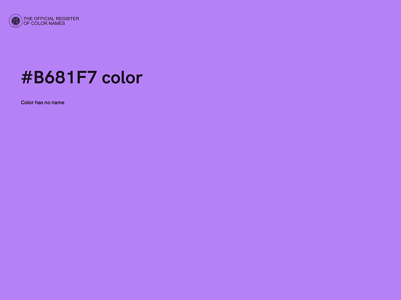 #B681F7 color image