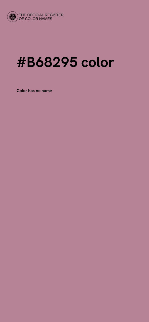 #B68295 color image