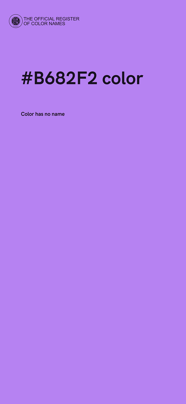 #B682F2 color image