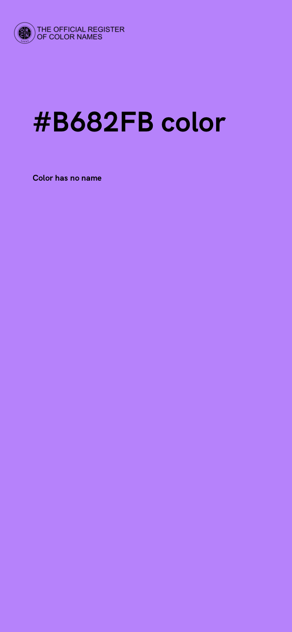 #B682FB color image