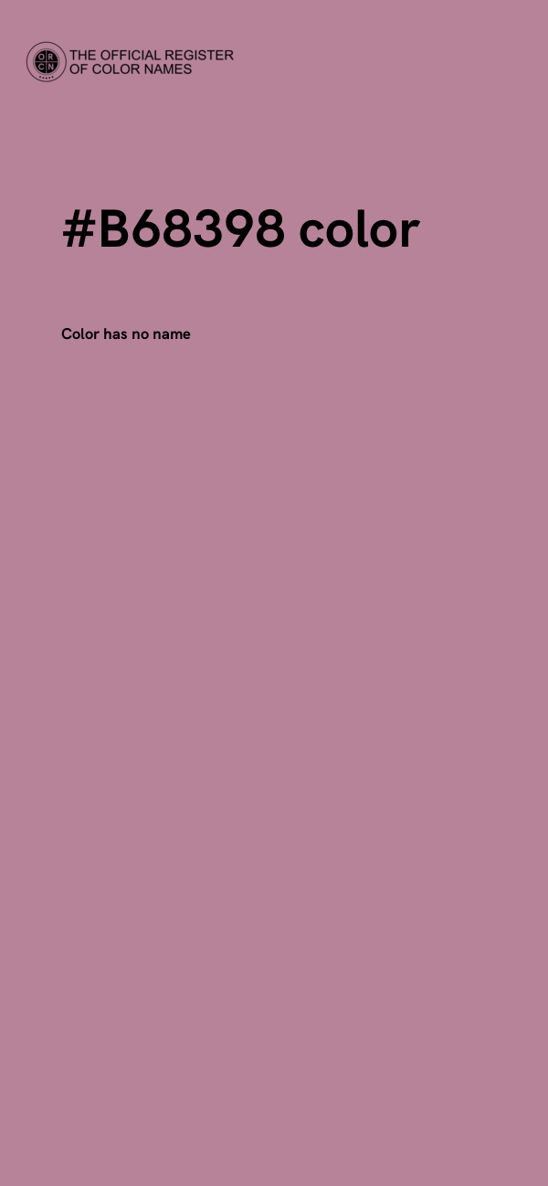#B68398 color image
