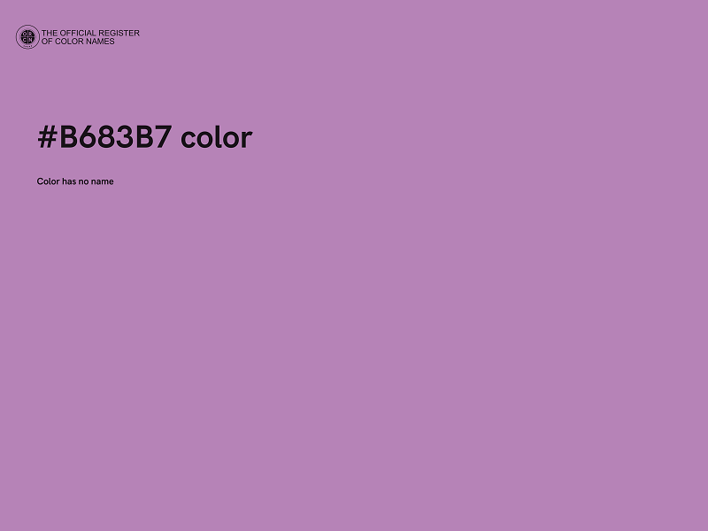 #B683B7 color image