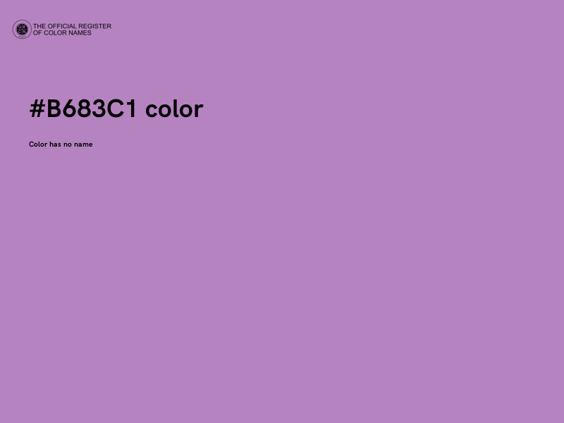 #B683C1 color image