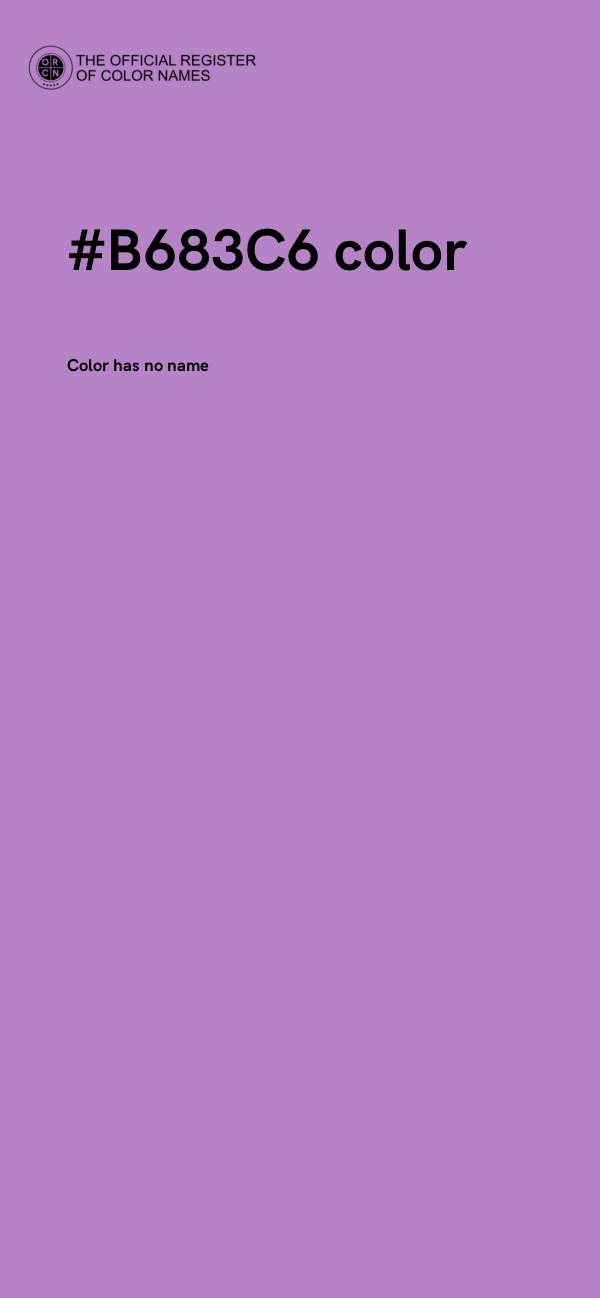 #B683C6 color image