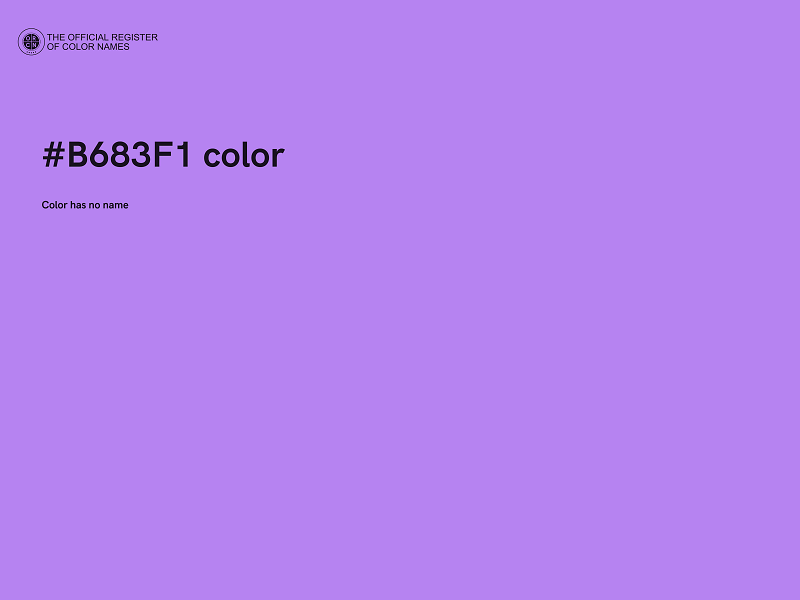 #B683F1 color image
