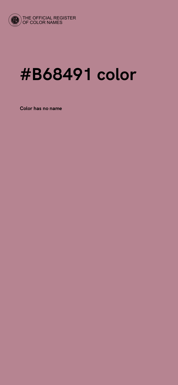 #B68491 color image