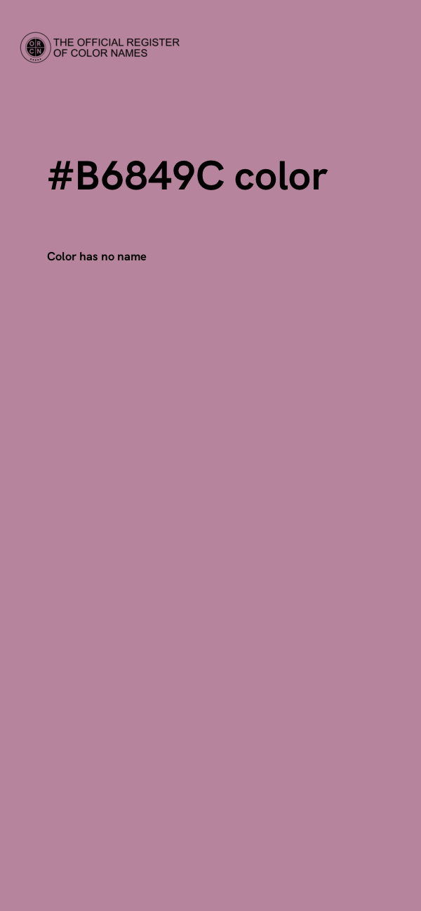 #B6849C color image